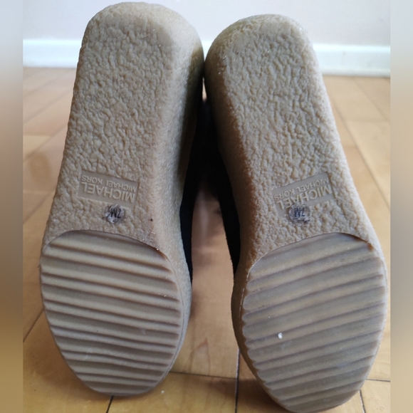 Michael Kors Navy Winter Boots with Wedge Heel and Lacing - Picture 8 of 13